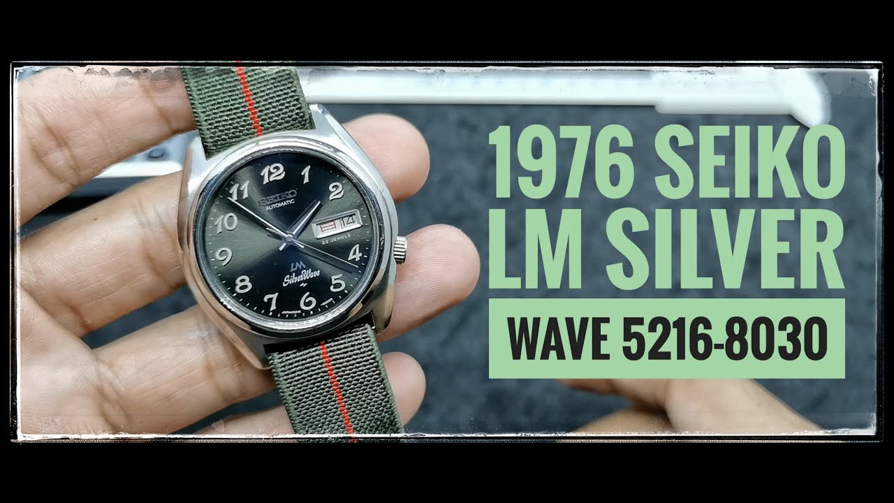 1976 Vintage Seiko LM Silver Wave 5216-8030. A cool blast from