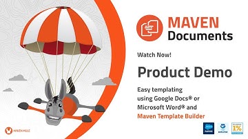 Maven Documents | Product Demo | Generate Documents