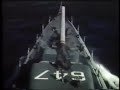 US Navy Destroyer USS Thorn DD647 color footage from World War II
