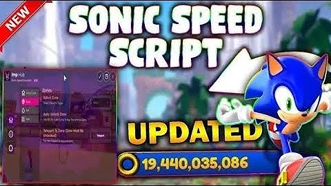 *NEW* Sonic Speed Simulator Script (PASTEBIN 2025) (AUTOFARM, INFINITE EXP AND RINGS )