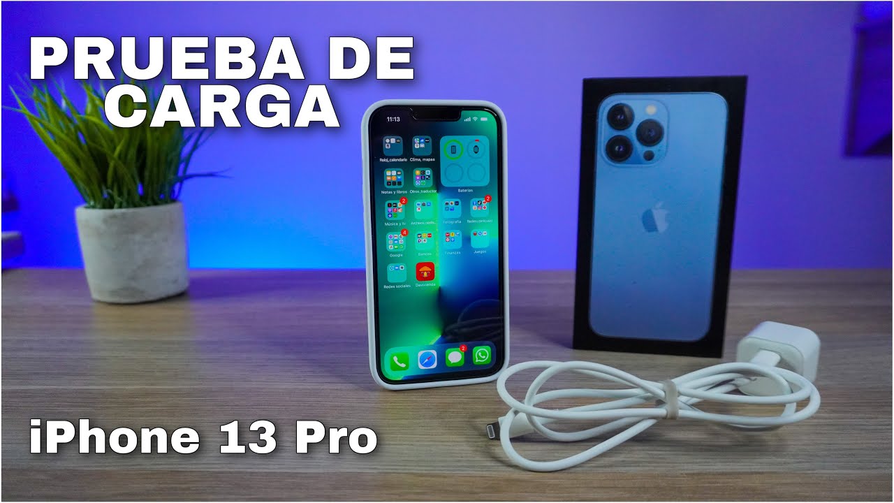 📲 iPhone 13 Pro 🤔 Cuanto Demora en CARGAR DEL 0% AL 100%? 🚀 [Prueba de