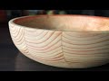 Woodturning - Pine Bowl with epoxy inlay