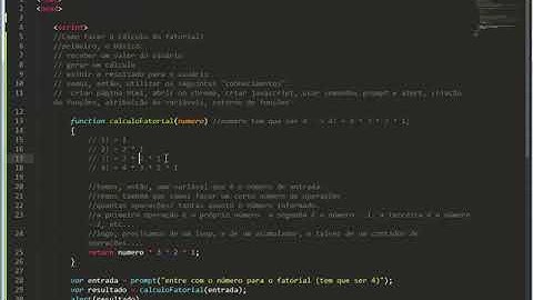 Lógica de Programação - Cálculo do Fatorial