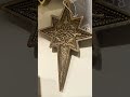 Raz 8" Gold North Star Christmas Ornament 4612218