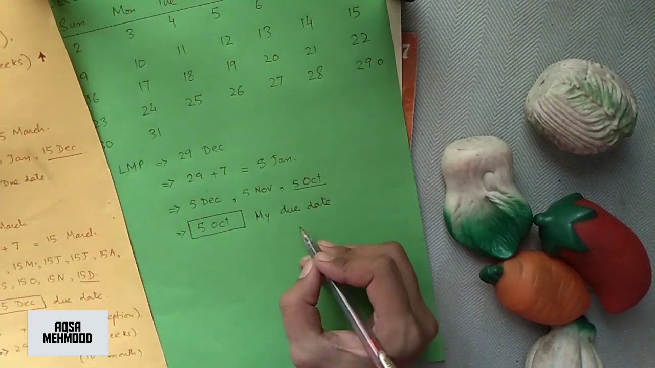 How to calculate due date? | Aqsa Mehmood - YouTube