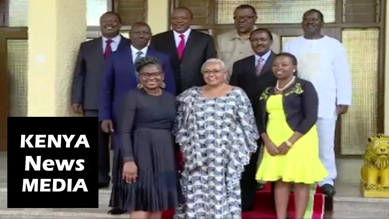 MASHUJAA DAY 2018 celebrations GARDEN PARTY with present Uhuru Kenyatta and Geingob of Namibia!!! newspaper mockup