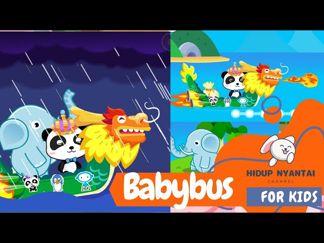 Kapten Panda petualang samudra perahu Naga #babybus #babybusindonesia class=