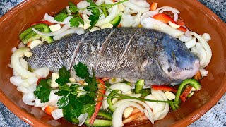 Whole oven roasted Blackfish (Tautog)