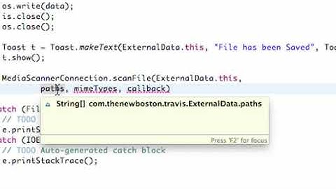 Android Application Development Tutorial   110   Media Scanner Connection   YouTube