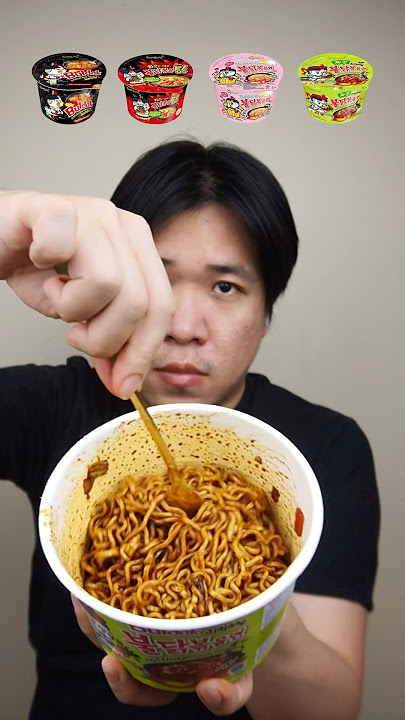 MAKAN BERBAGAI VARIAN SAMYANG CUP #asmr #mukbang