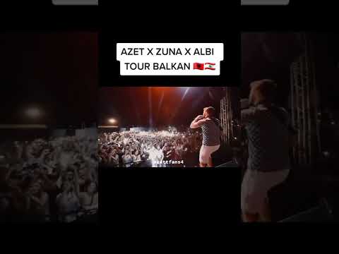 AZET X ZUNA X ALBI - BALKAN TOUR - GOSTIVAR KONCERT (prod. by azetfans4 ...