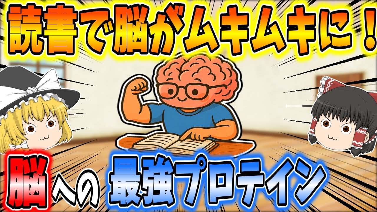 読書で脳がムキムキになる驚きの秘密【ゆっくり解説】