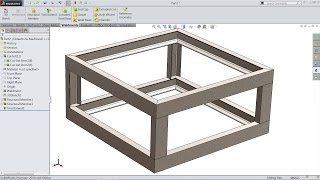 Solidworks tutorial | Weldments basic tools
