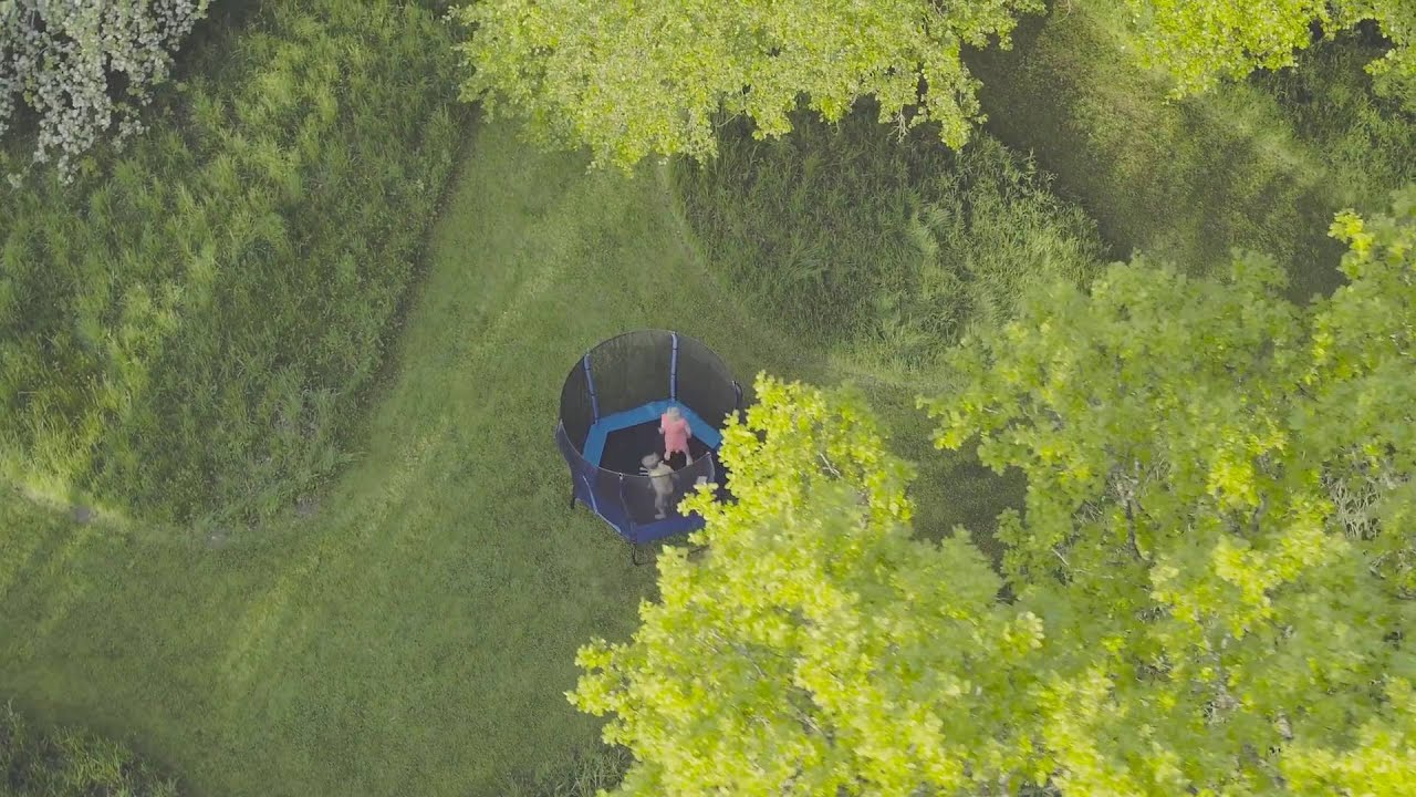 Rebo Safe Jump Trampoline with Safety Enclosure Pink