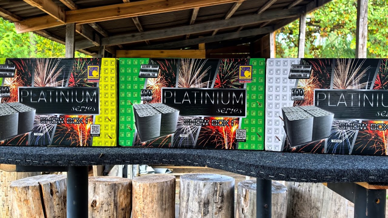 3x 100s 30mm 💥 Wyrzutnie TW512 TW517 i TW520 Tomaszek Fajerwerki 