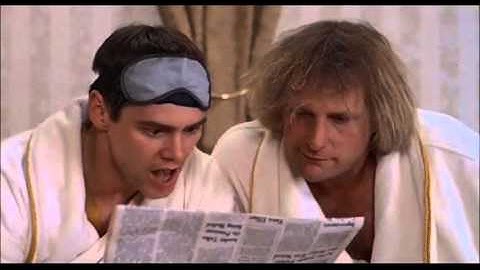 Dumb & Dumber: T... h... e... (Reading the Newspaper Scene)