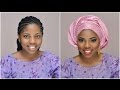 Nigerian Bridal Traditional transformation + Gele| FULL FACE MAKEOVER | Mercy Exquisite