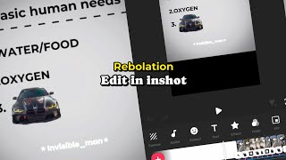 Rebolation(slowed) edit in INSHOT