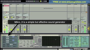 Max for Live device: Mikro_0 virtual instrument