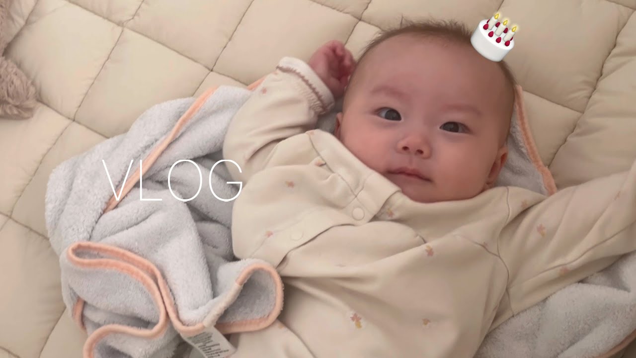 [VLOG] 드디어 만 네 살 된 태하 오빠랑 아빠 생일 축하해요🎂🍰 [EN/JP]