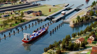 Animationsvideo Ersatzneubau der Kleinen Schleuse Kiel