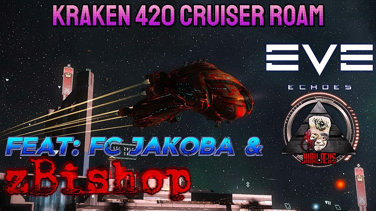 EVE ECHOES - PvP Cynabal - Kraken Cruiser Roam (Red Hot Burritos) - YouTube