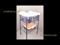 Video: Bathroom Basin Cabinet vintage 100 cm ML9903
