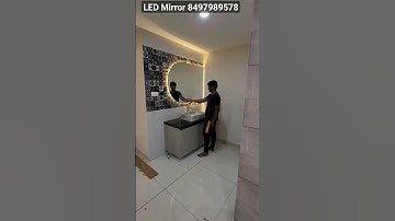 LED Smart Sensor dimmer LEd mirror #viral #mirror #hyderabad #shorts #new