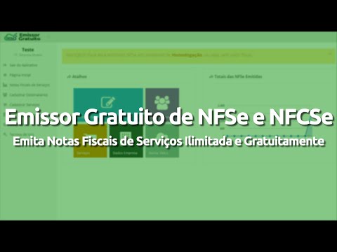 Emissor Gratuito de NFSe e NFSCe