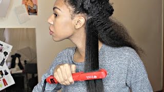 Flat ironing Natural Hair fail