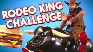 Burger King Rodeo King Challenge ft. Mechanical Bull