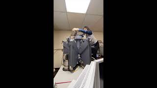 Electron microprobe blown filament removal