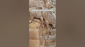 Tranh gỗ điêu khắc - Tranh gỗ Mai Hạc Trường Xuân