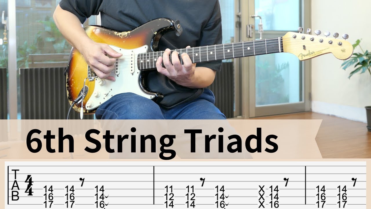 【TAB】Ariel Posen | 6th String Triads | Rhythm Guitar - YouTube