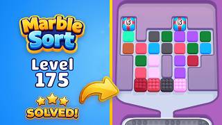 🔴 Marble Sort! - Color Puzzle | Level 176 Walkthrough & Solution 🧠📱