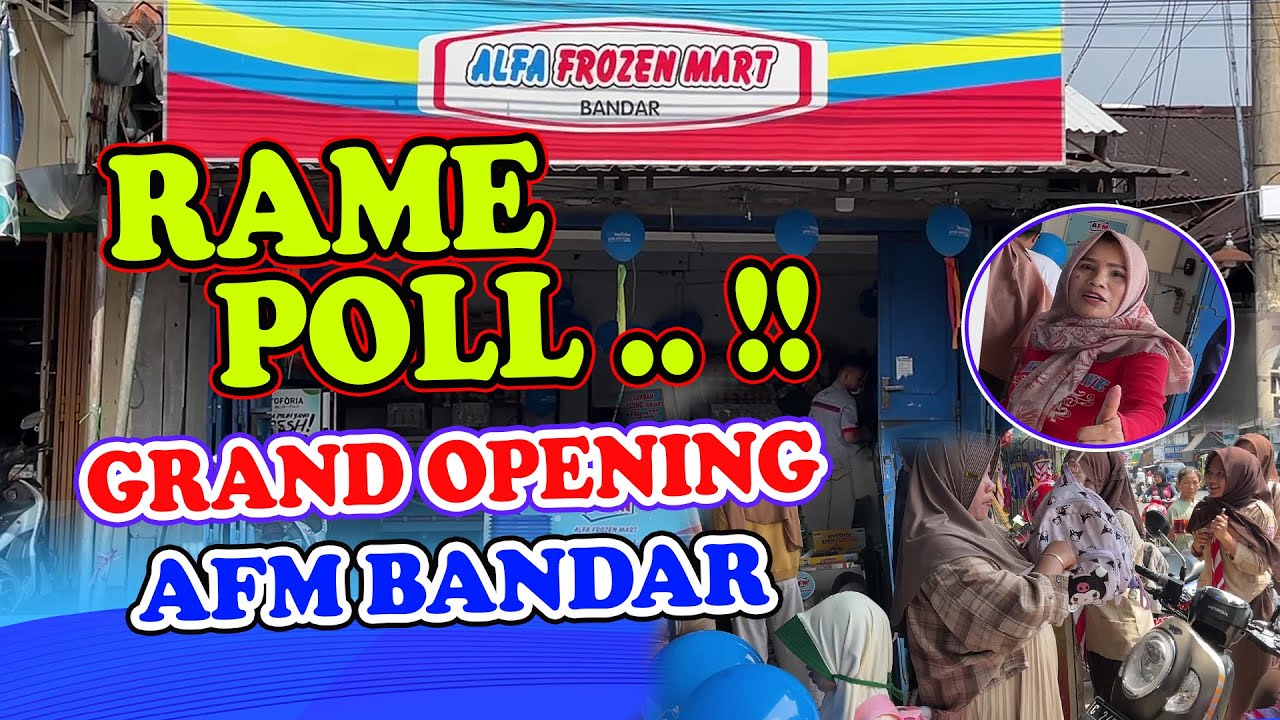 Pembukaan toko Alfa Frozen Mart Bandar, Batang, Jawa Tengah