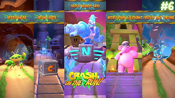 All Bosses in Crash Bandicoot on the Run - FROSTY NITRUS BRIO