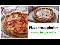 Pizza al piatto senza glutine come quella della Pizzeria