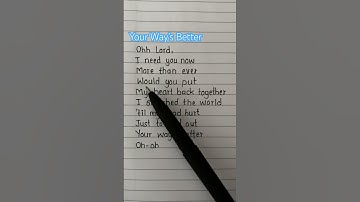 Thumbnail of Forrest Frank ~ Your Way’s Better song #lyrics #song #lyricsvideo #shortfeed #trending #youtubeshort