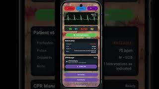 ACLS simulator for phones and tablets.