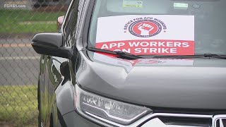 Uber, Lyft drivers are striking for higher wages and job protections