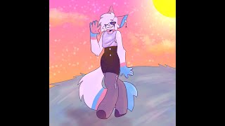 Jaxx Speedpaint // This was a test for holographic clothing and it went haywire