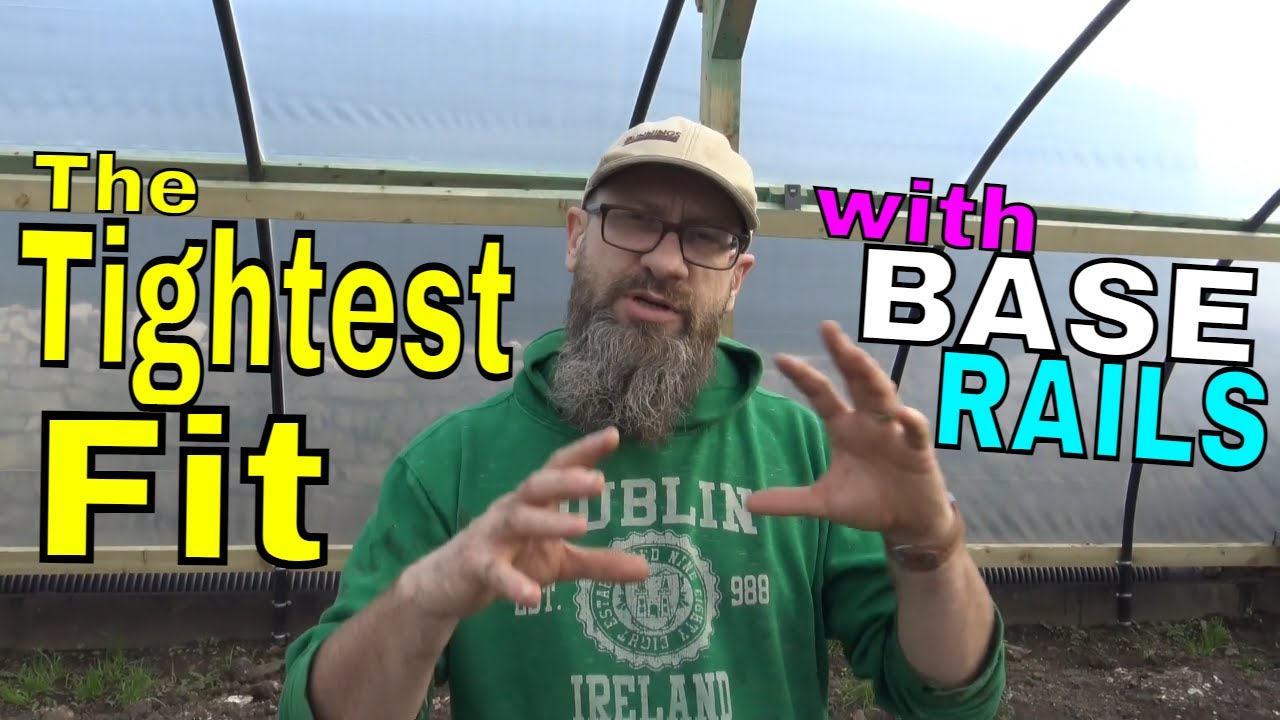 How To Stretch Polytunnel Cover Greenhouse Plastic Tour & Discussion - Tightening