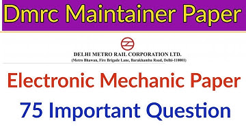 Dmrc Electronics Paper 2018 / Dmrc Previous Year paper electronics