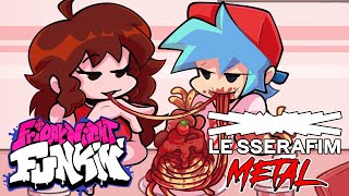 Friday Night Funkin X Le Sserafim - Spaghetti Feat. Rena Metal Cover By Anjer