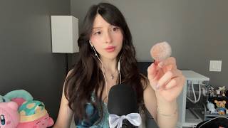 Quick Calming ASMR ₊˚⊹♡ tapping, makeup rummaging, brushing, hand sounds & movements :)