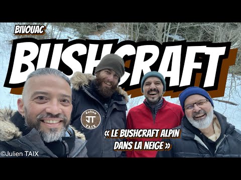 Bushcraft Bivouac "Alpine Bushcraft in the Snow" #bushcraft #bushcraftfrance