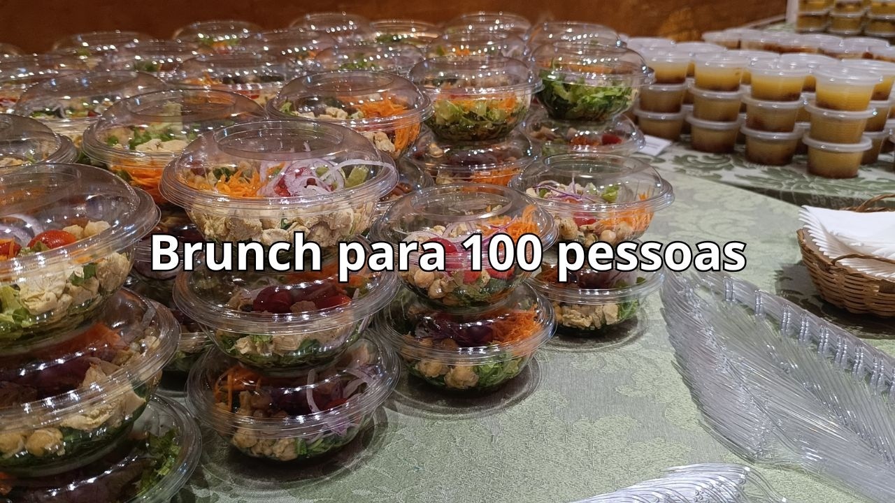 Brunch em Potinhos para 100 Pessoas 🥐☕️ Ideia Prática e Sofisticada para Eventos!