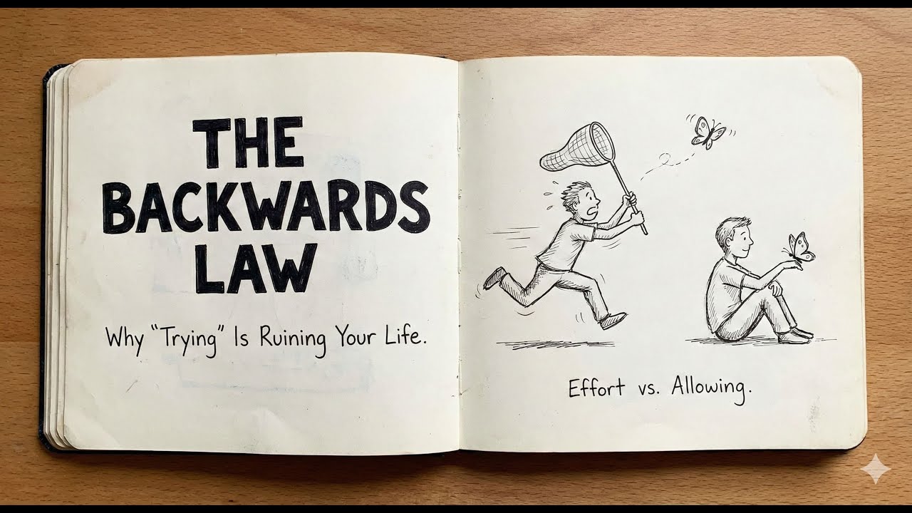 The Backwards Law: Why "Trying" Is Ruining Your Life