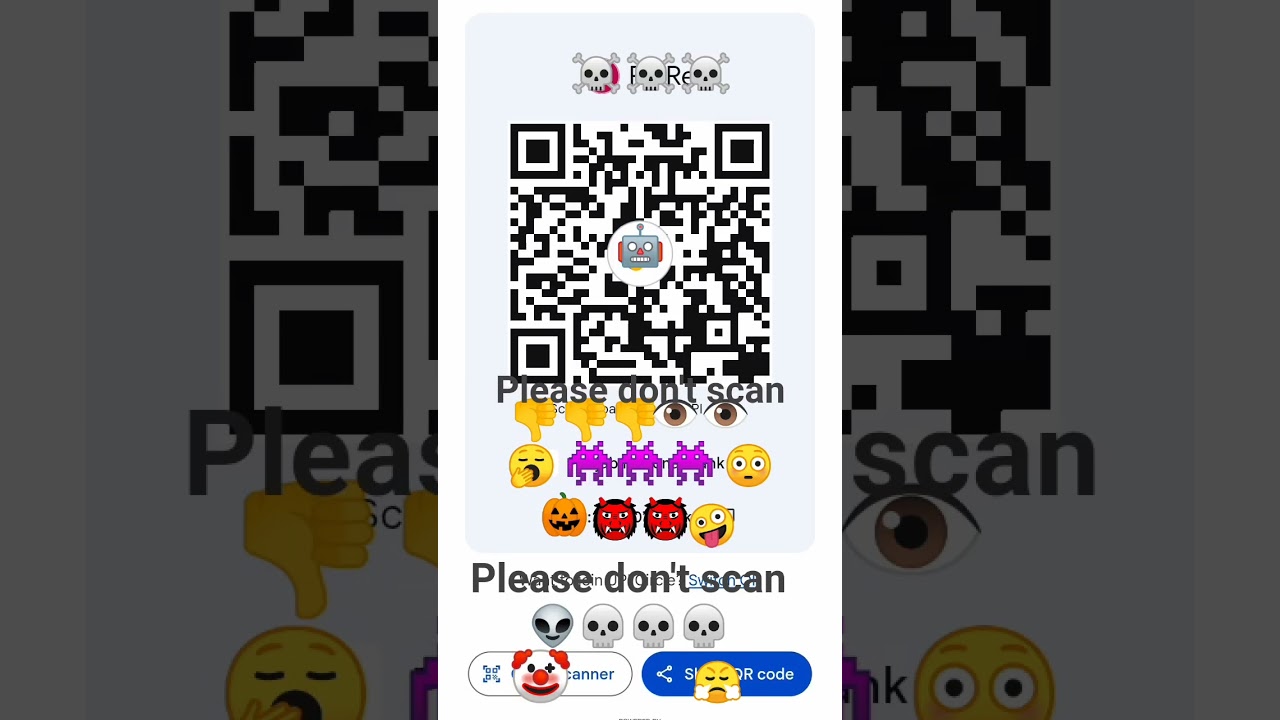 please don't scan 